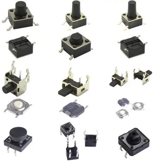 Micro button touch switch button 4-pin 12 * 12 * 4.3/5/6/7.3/10/11/12mm direct insertion patch