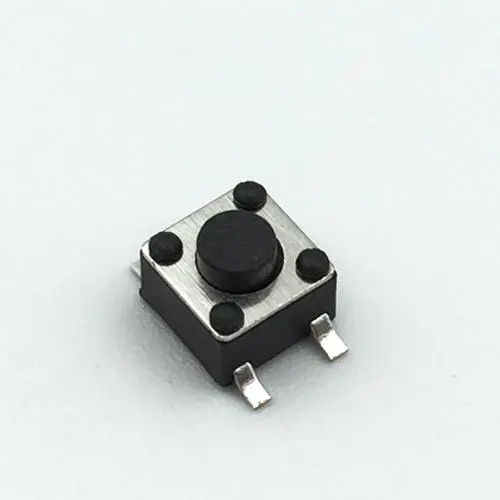 轻触开关12*12*7.3MM 方头 按键开关 四脚贴片 12x12x7.5编带黄色