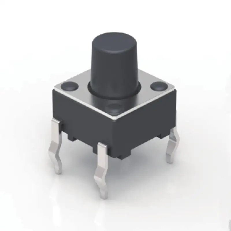 FUJISOKU LP-26S square panel reset touch button switch with 8-pin green light emitting