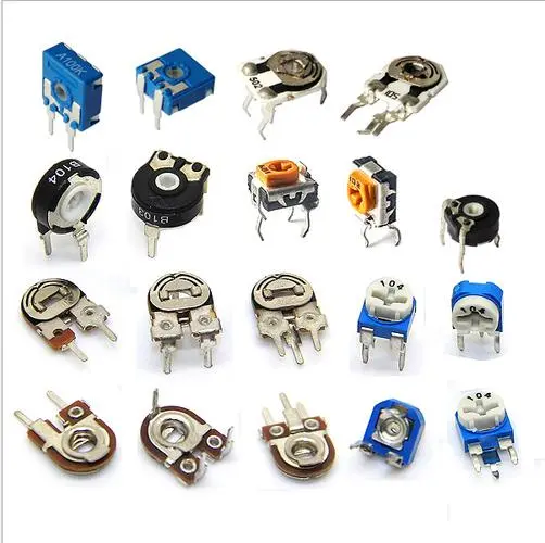 RM065/063 horizontal vertical blue white yellow adjustable resistor WH06-2 direct insertion potentiometer 1K5K100K103